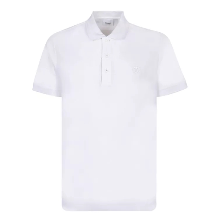 Burberry polo cheap shirt white