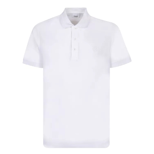 Burberry Cotton Pique Polo Shirt White 