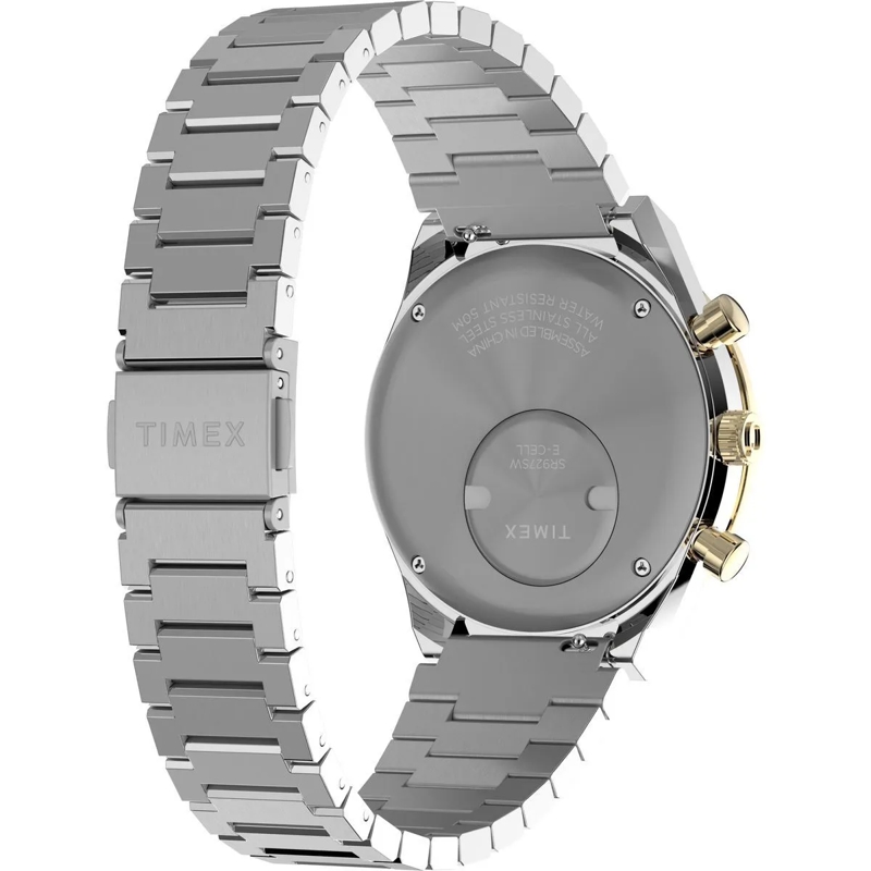 Timex Chronograph Quartz Analog Chronograph Q Timex® Chronograph silber(Image 5)