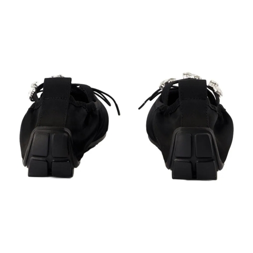 Simone Rocha Ballerine Grip Ballerinas - Satin - Black Black (Image 3)