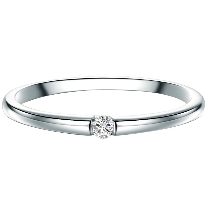 Trilani Ring Sterling Silber Ring Diamant silber