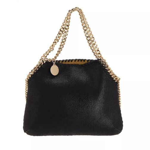 Stella McCartney Falabella Shoulder Bag Leather Black Rymlig shoppingväska