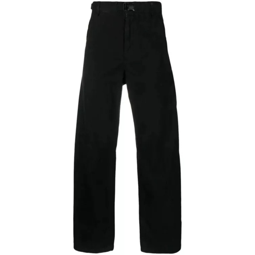 CP Company Buckled Straight-Leg Trousers Black 
