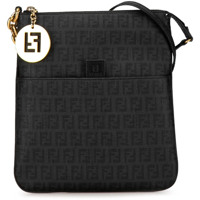 Fendi Schultertasche Spalmati Zucchino Crossbody schwarz
