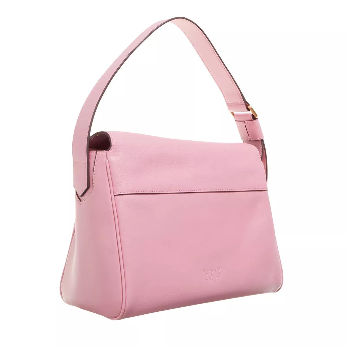 pinko Hobo bags Leaf Hobo Classic in poeder roze