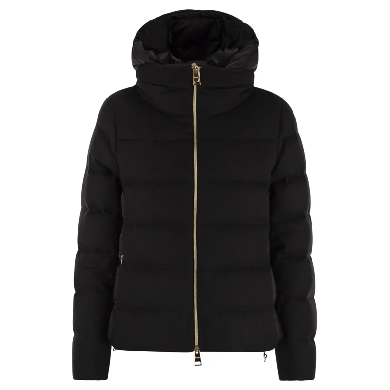 Herno  Resort Silk And Cashmere Down Jacket Black