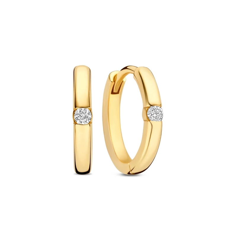 Isabel Bernard Créoles De la Paix Mia 585 Gold Ohrringe Gold