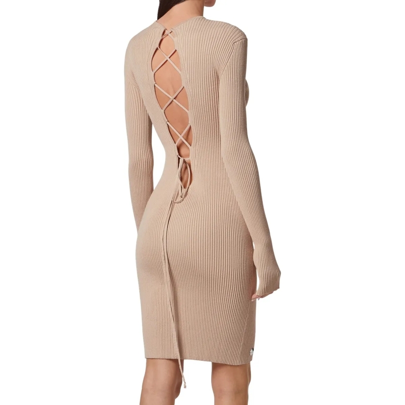 Philipp Plein Strickkleid Strickkleid beige(Image 6)