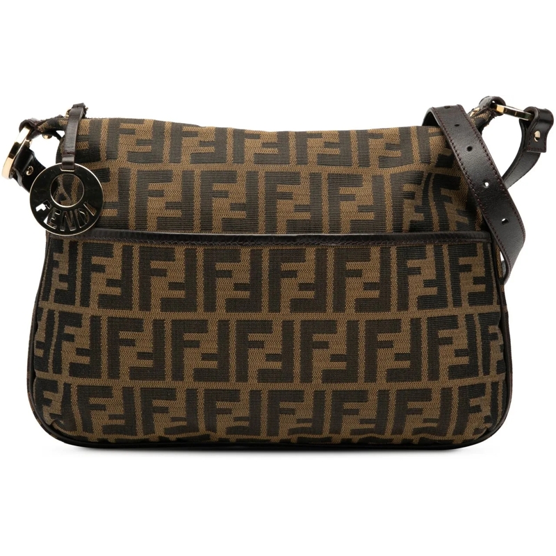 Fendi Sac à bandoulière Zucca Canvas Chef Crossbody braun