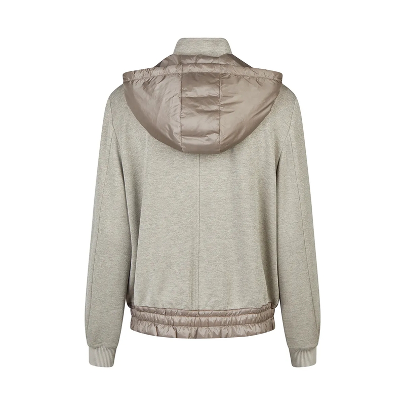 Marc Aurel Jacke Jacke- abnehmbare Kapuze mit Kordeln- mit Stric beige(Image 5)