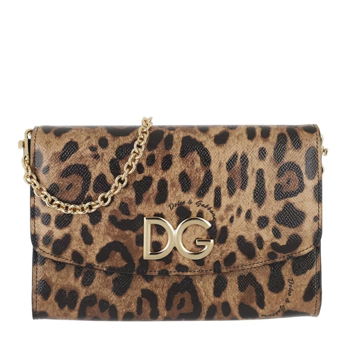 Dolce&Gabbana St. Dauphine Logo Wallet Leather Portemonnee Aan Een Ketting