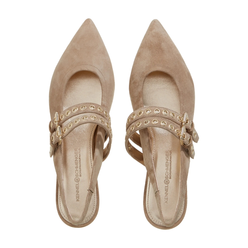 Kennel & Schmenger Ballerinas Greta Nuts/Gold(Image 5)