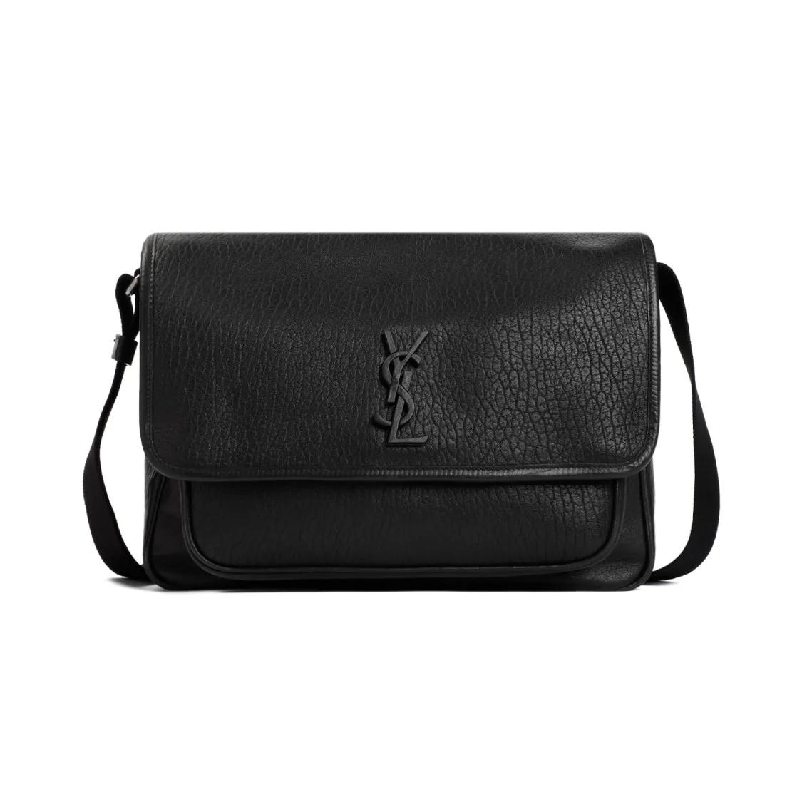 Saint Laurent Crossbody Bags - Black Calf Leather Niki Messenger Bag - Gr. unisize - in Schwarz - für Damen