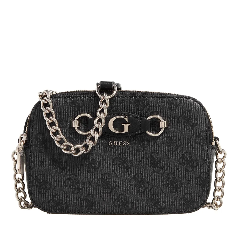 Guess Camera Bag Izzy Camera Bag Coal Logo