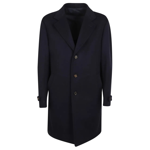 Eleventy Übergangsjacke Cashmere Blend Wool Coat Blue