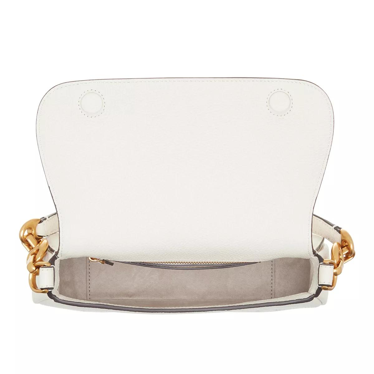 Kate Spade New York Gramercy Pebbled Leather Small Flap Shoulder Bag Halo  White One Size: Handbags