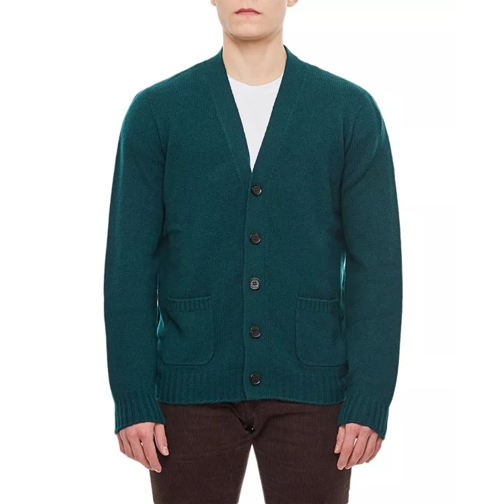 Drumohr Wool Cardigan Sweater Green 