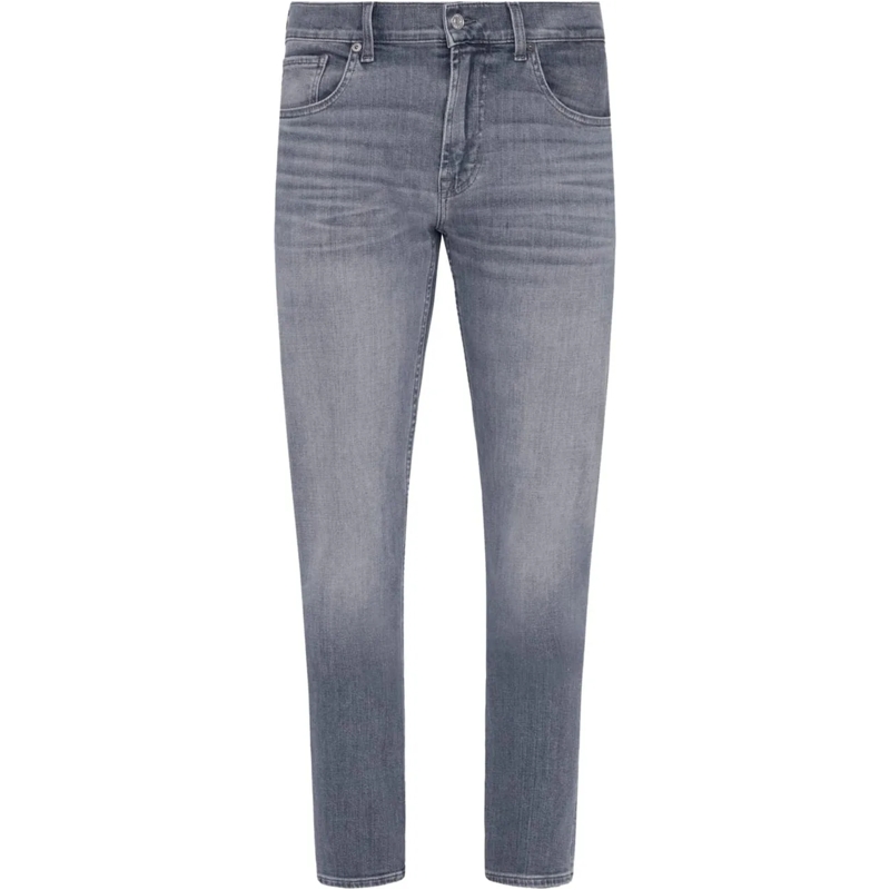 Seven for all Mankind Slim-Fit-Jeans Slimmy Tapered Stretch Tek Ampersan grau