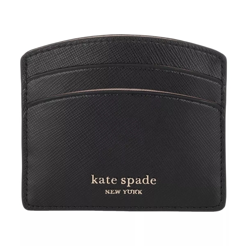 Kate Spade New York Spencer Leather Saffiano Leather Zip Cardholder Black Korthållare