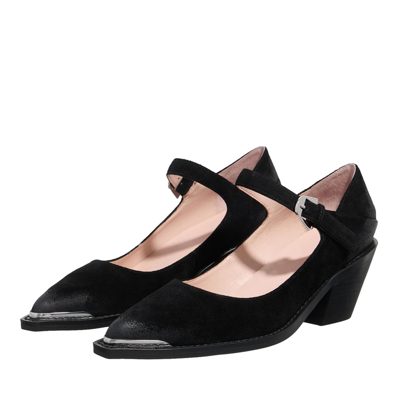 Coccinelle Mary Janes Coccinelleconnie Suede Vi Noir(Image 3)