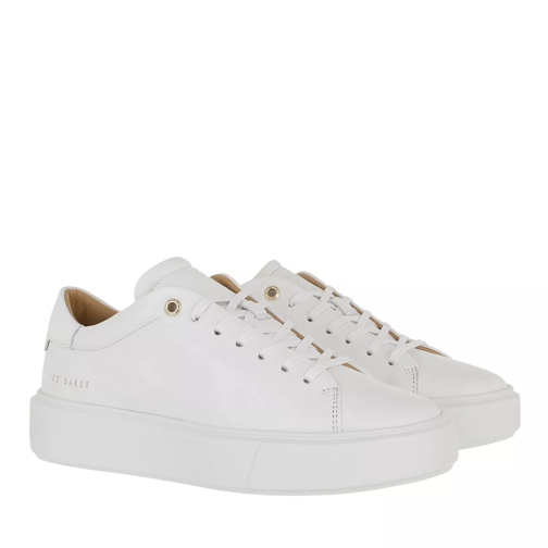 Ted Baker Yinka Leather Platform Trainer White Low-Top Sneaker