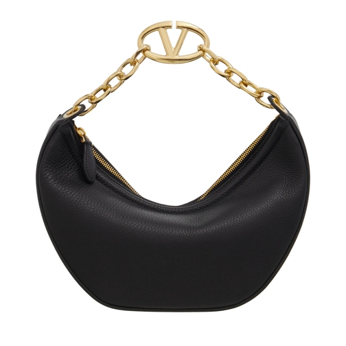 Valentino Garavani Hobo Bag Small Hobo Vlogo Gate Nero