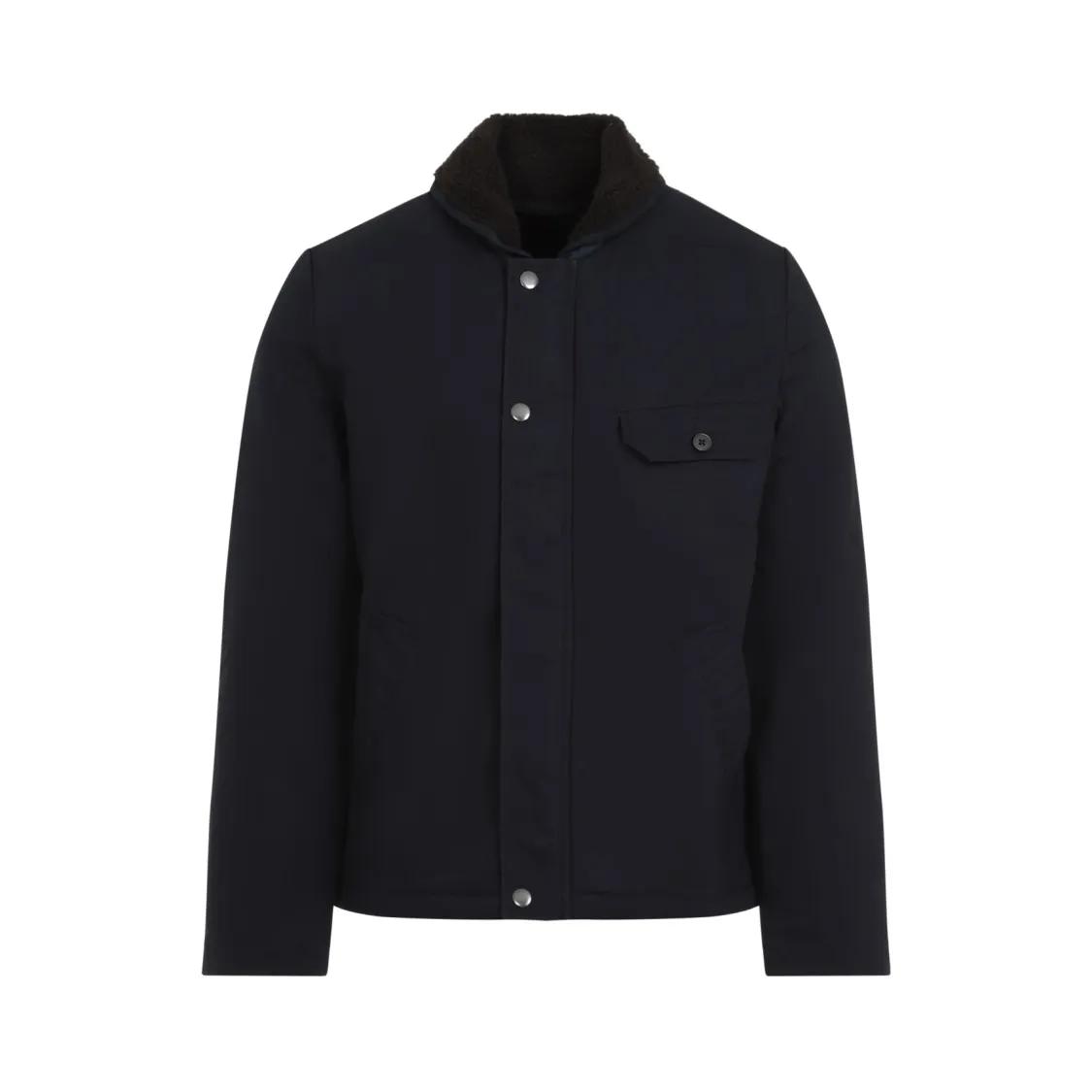 Universal Works - Navy-Blue Reversible N1 Jacket - Größe L - blau