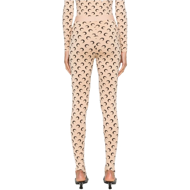Marine Serre Leggings Trousers Beige beige(Image 2)
