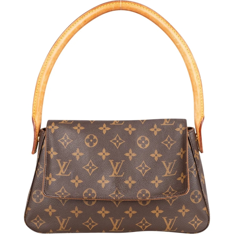 Louis Vuitton Tote Louis Vuitton Canvas Monogram Looping PM Shoulder  braun