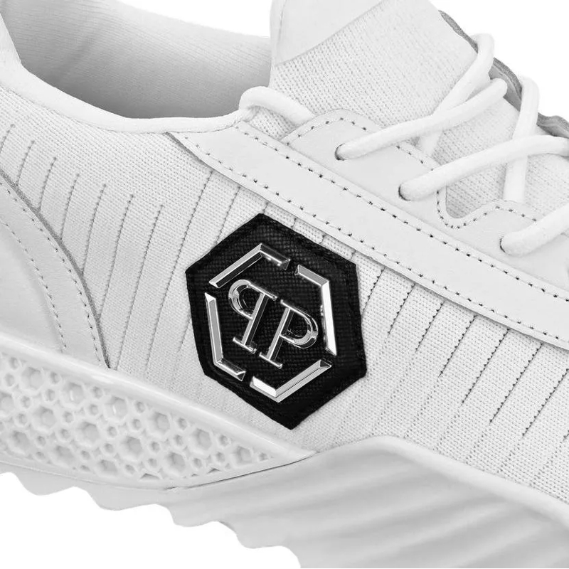 Philipp Plein Low-Top-Sneaker Runner Sneaker Hexagon weiss(Image 5)