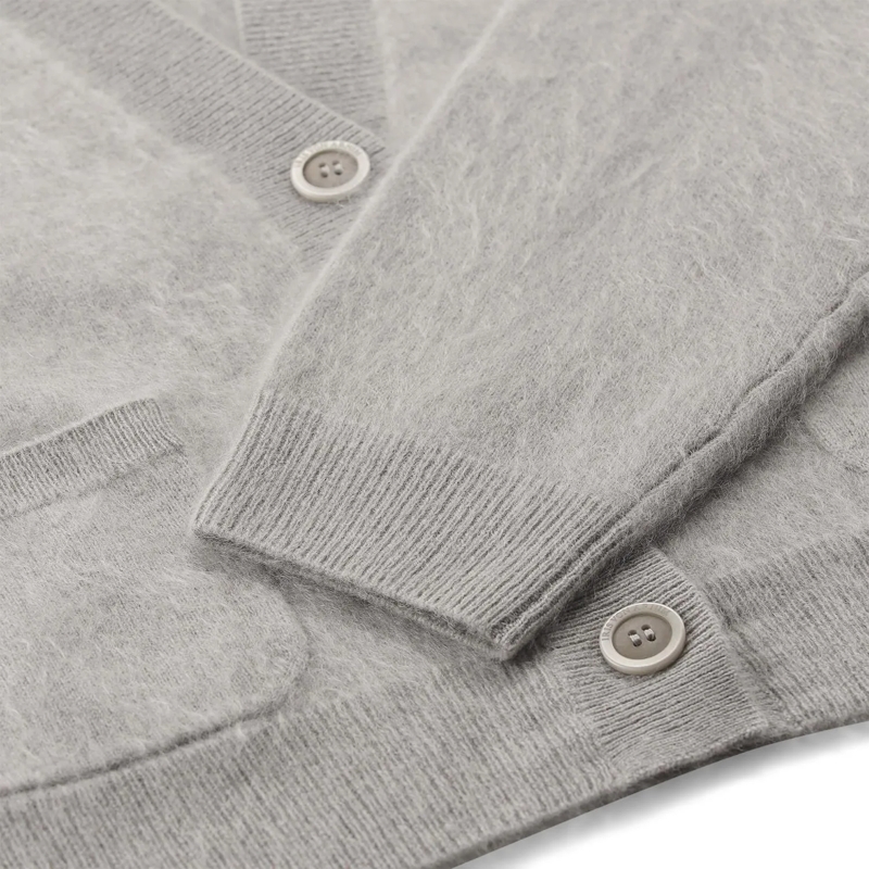 Iris von Arnim Strickjacke Strickjacke Seraphina aus Kaschmir grau(Image 4)