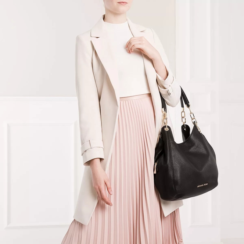 MICHAEL Michael Kors Tote Lg Chain Shldr Tote Black(Image 2)