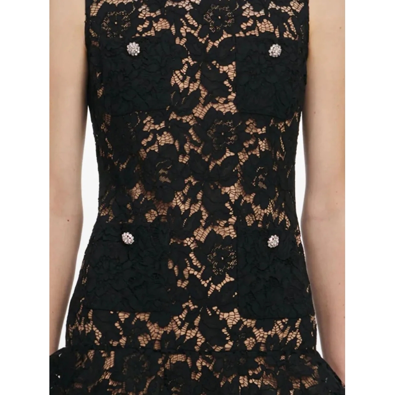 Self Portrait Minikleid Dresses Black schwarz(Image 4)
