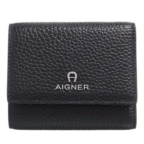 AIGNER Ivy Black Tri-Fold Portemonnaie