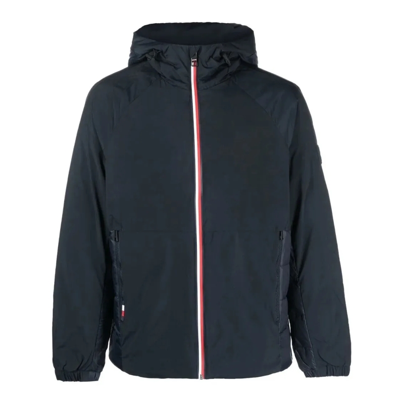 Tommy Hilfiger  Hooded Jacket With Textured Design Blue