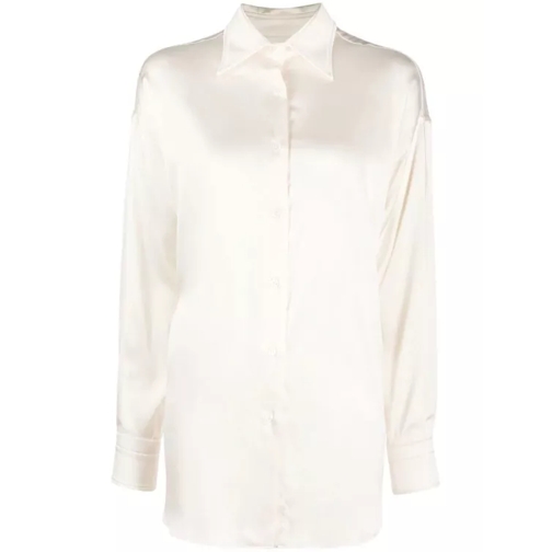 Tom Ford White Stretch Silk Shirt White 