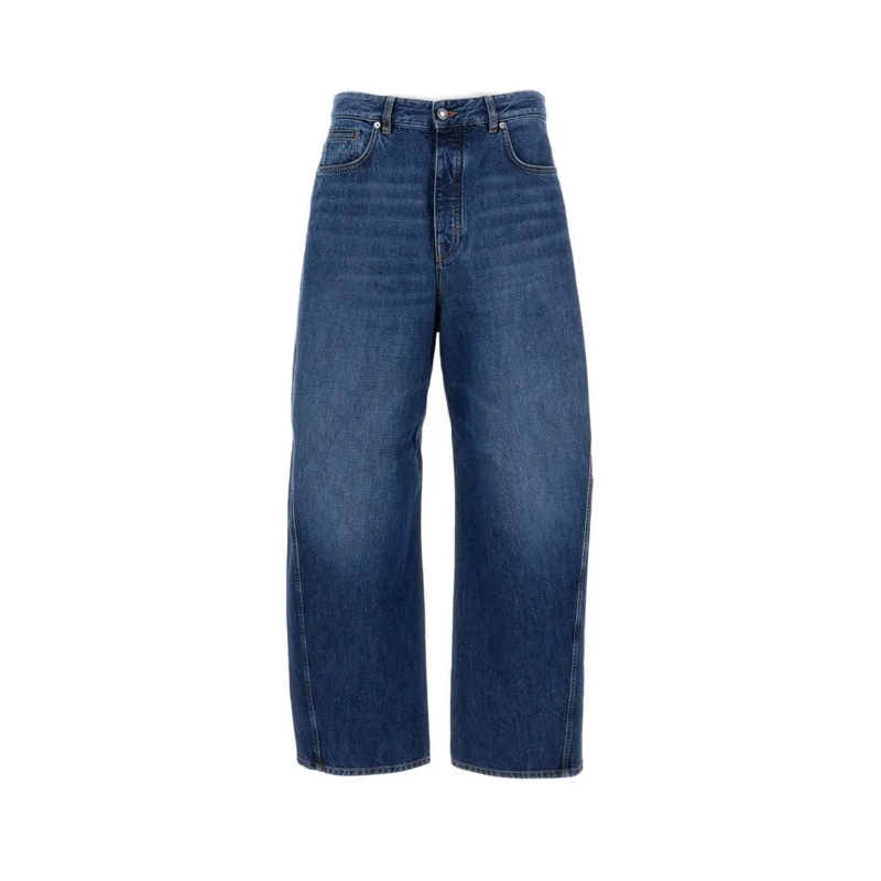 Givenchy Jeans Wide Leg Denim Jeans Blau