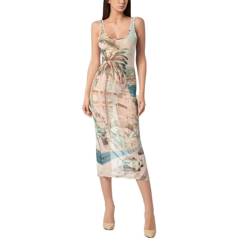 Philipp Plein Maxikleid Kleid bunt(Image 3)