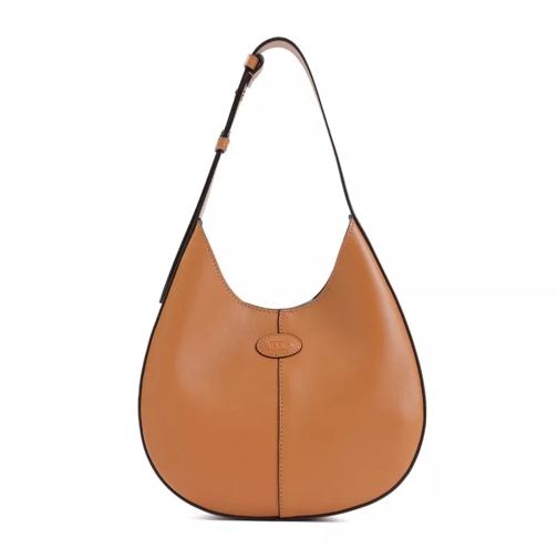 Tod's Di Bag Hobo In Leather Brown Hoboväska