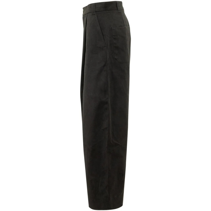Studio Nicholson  Pantaloni con Pinces Frontali schwarz(Image 3)