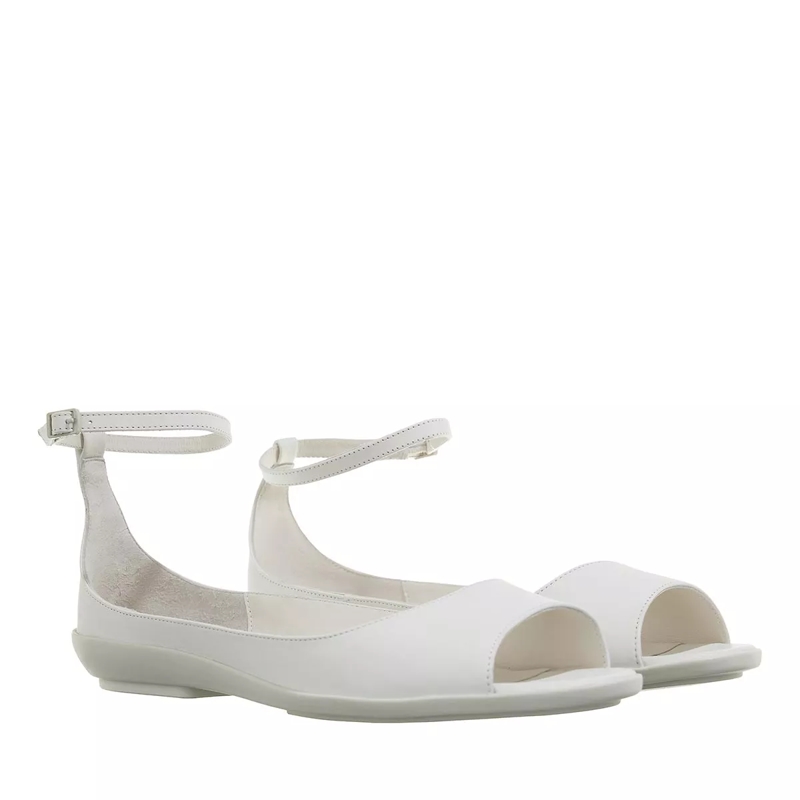 Calvin Klein Ballerinas Peep Toe Ballerina Lth Ecru