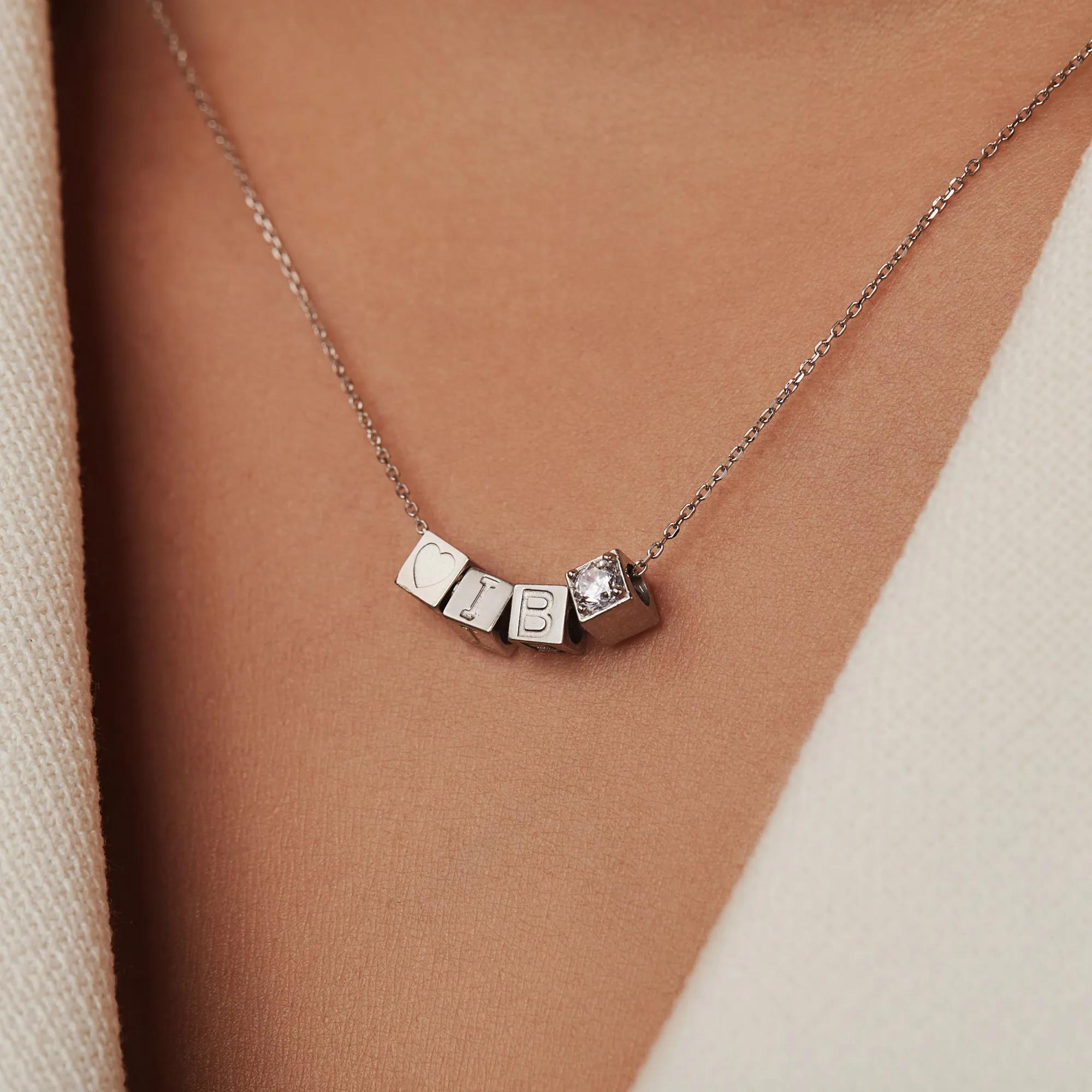 Thumbnail - Isabel Bernard Charms - O White Gold Saint Germain Felie 14 Karat Collier - Gr. unisize - in Silber - für Damen