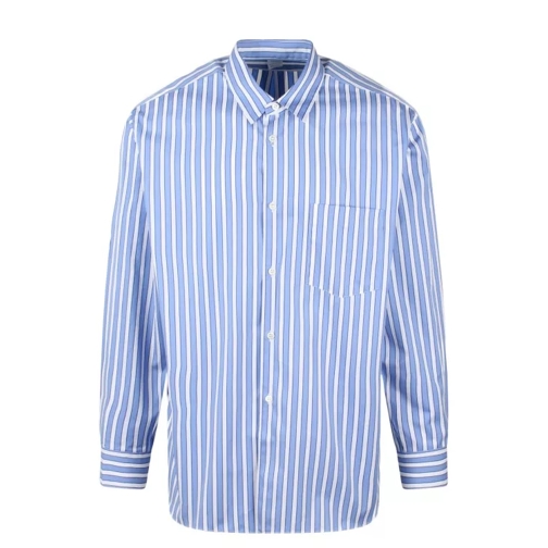 Comme des Garcons Striped Long Sleeve Shirt Blue 