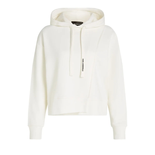 Karl Lagerfeld Sweatshirts ASYMMETRISCHER HOODIE creme