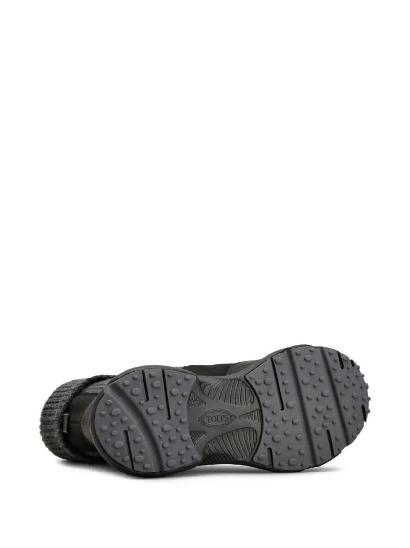 Thumbnail - Tod's Low-Top Sneaker - High Knitted Cuff Sneakers With Textured Upper And - Gr. 37 (EU) - in Schwarz - für Damen