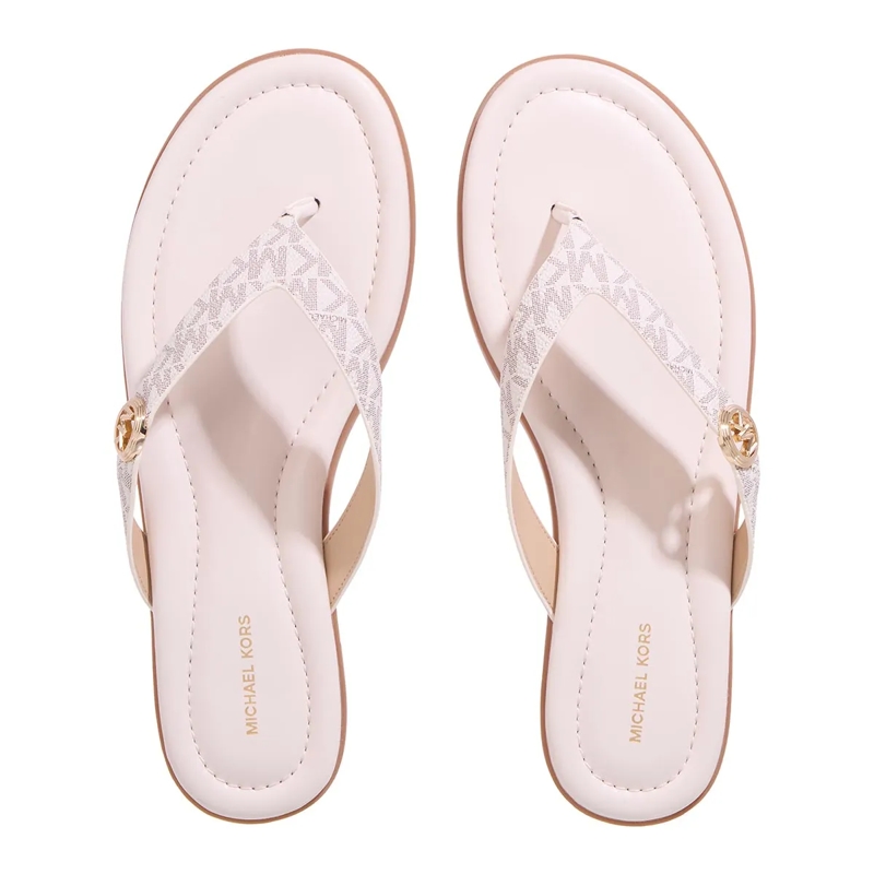 MICHAEL Michael Kors Flip Flops Erin Thong Sandal Vanilla(Image 5)
