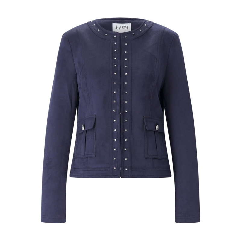 Joseph Ribkoff Veste de transition Leichte Jacke mit Schmuckdetails blau