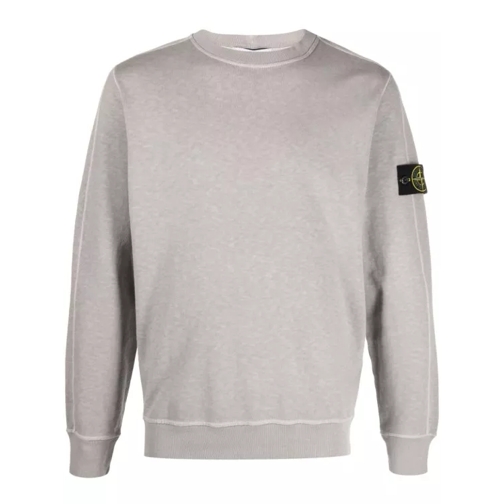 Stone Island Long Raglan Sleeves Sweater Grey 