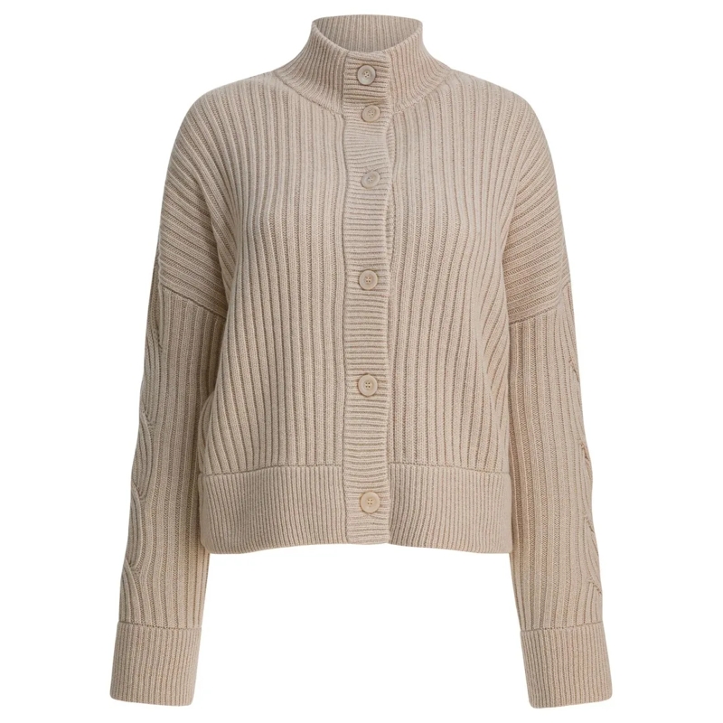 Max Mara Trui Boxy-Fit Wool And Cashmere Cardigan Neutrals