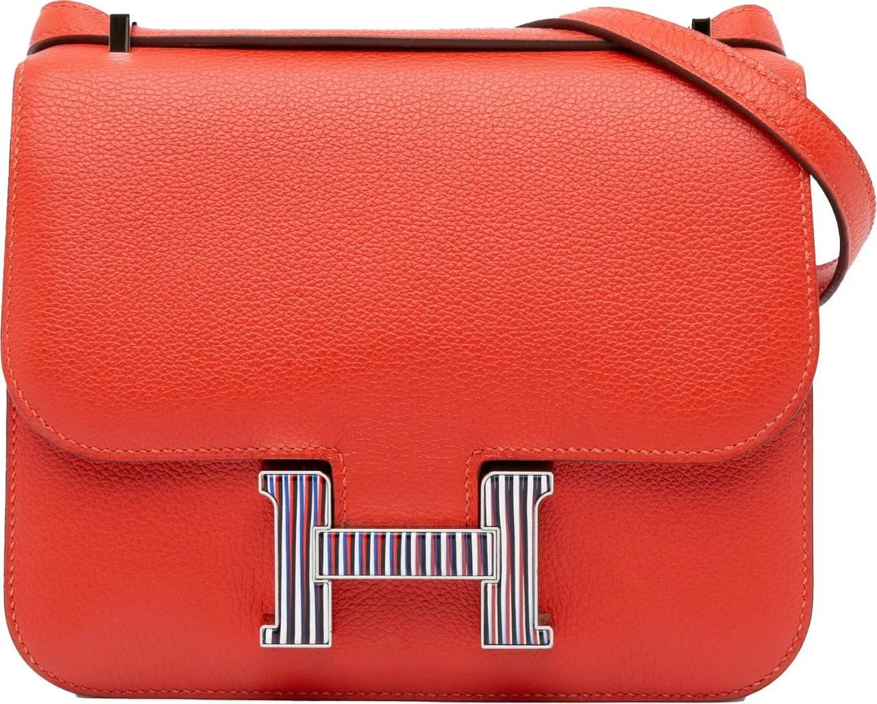 Hermès Hobo bags 2018 Mini Evercolor Constance Optique 18 in rood